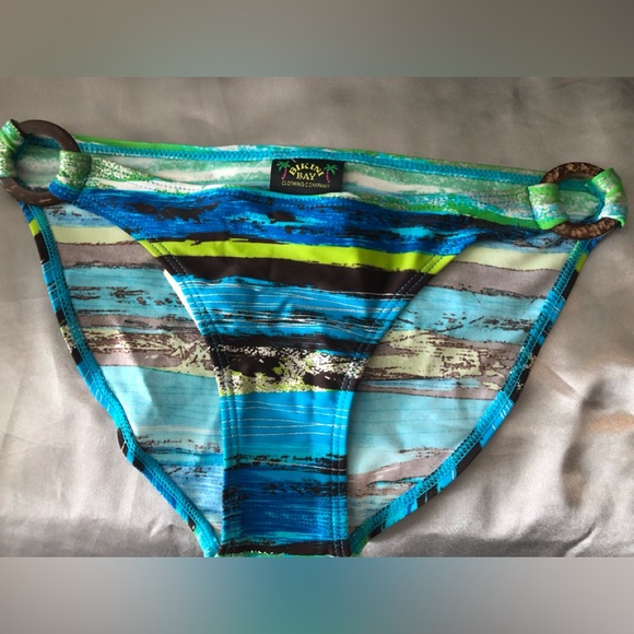 Blue Silver Bikini Set with Black,Turquoise , Green Colours NEW - Picture 3 of 11
